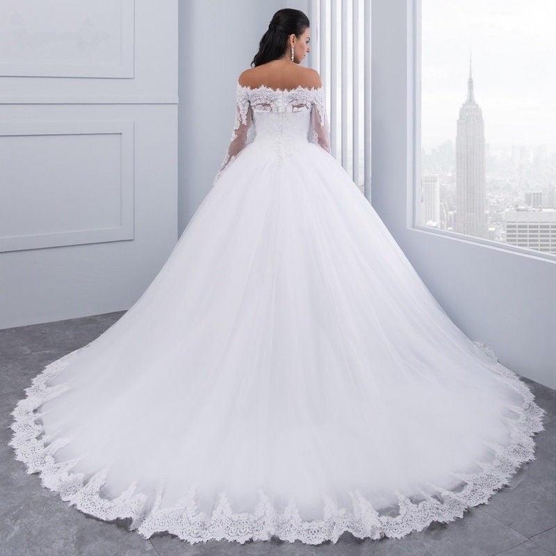 Wedding Bridal  Lace Large Tail