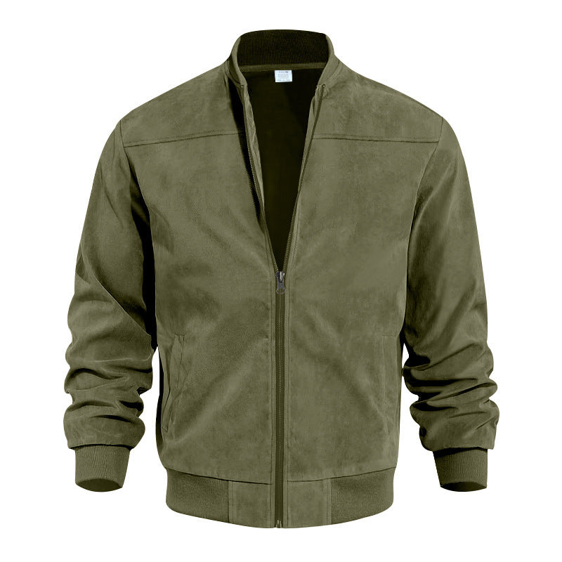 Suede Solid Color Jacket