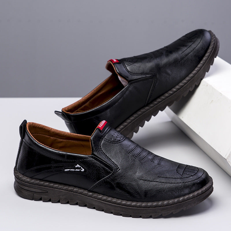 Leather Shoes Spring Leisure Slip-on