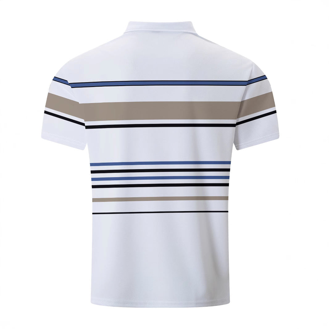 Men's Striped Loose T-shirt