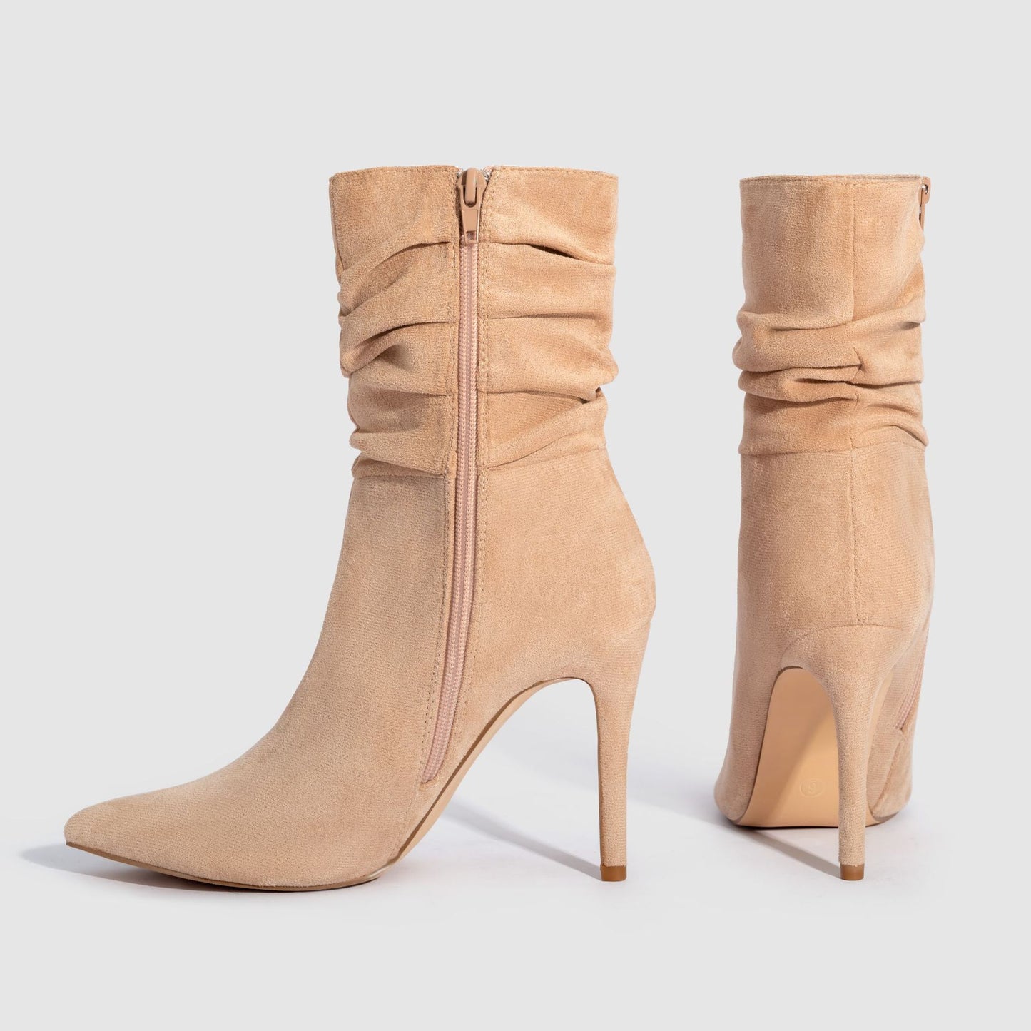 Fashion Suede Pointed High Heels Boots