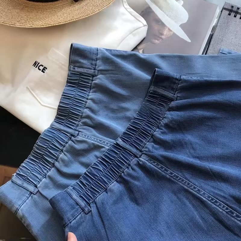 High-waisted Plus-size Versatile Loose-fit