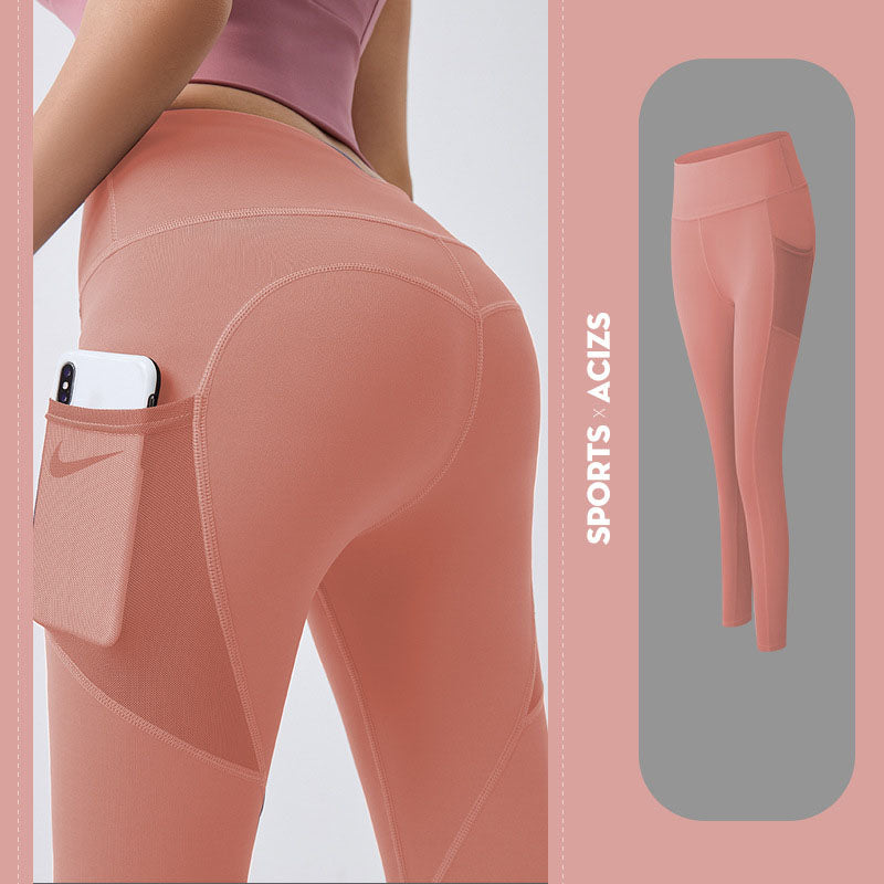 Yoga Pants With Pocket Tummy Control