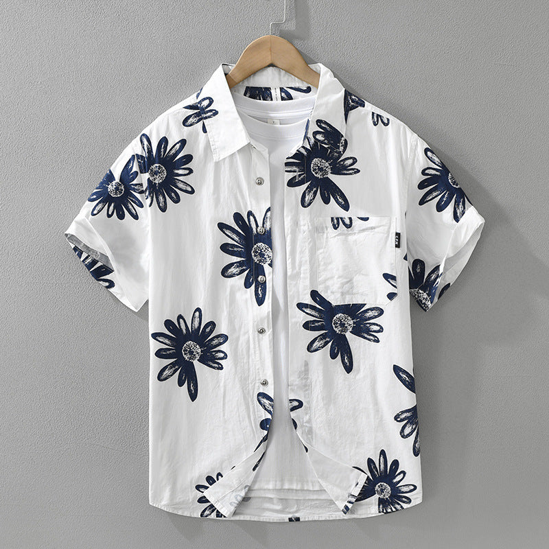 Trendy Printed Short Sleeve Shirt
