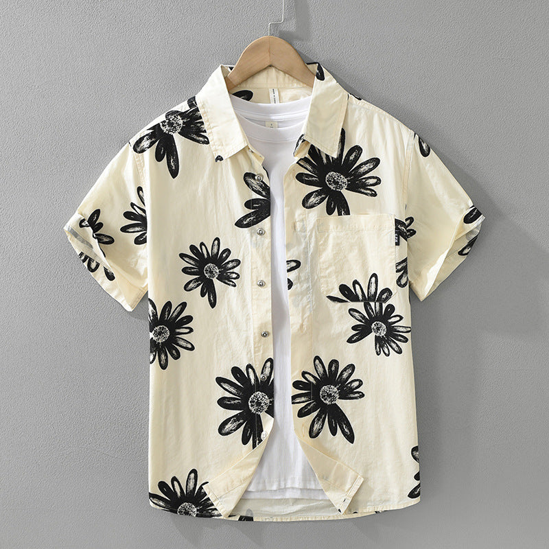 Trendy Printed Short Sleeve Shirt