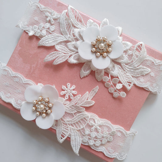 Pearl Flower Leg Thigh Ring