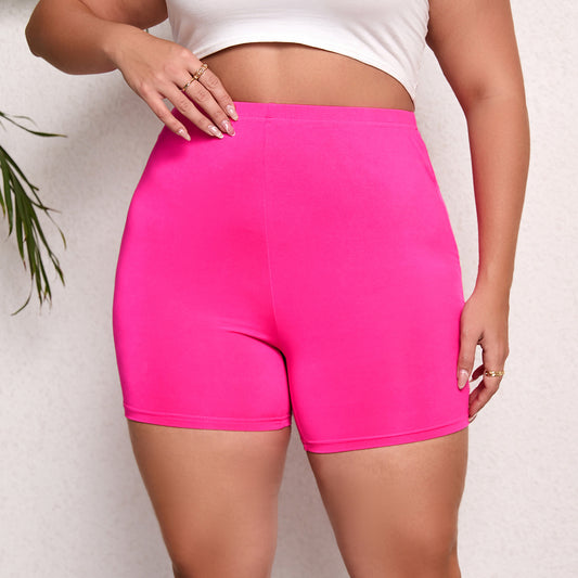 ttom Sports Women'sPlus Size High Waist Lift Hip Solid Color Skinny High Elastic