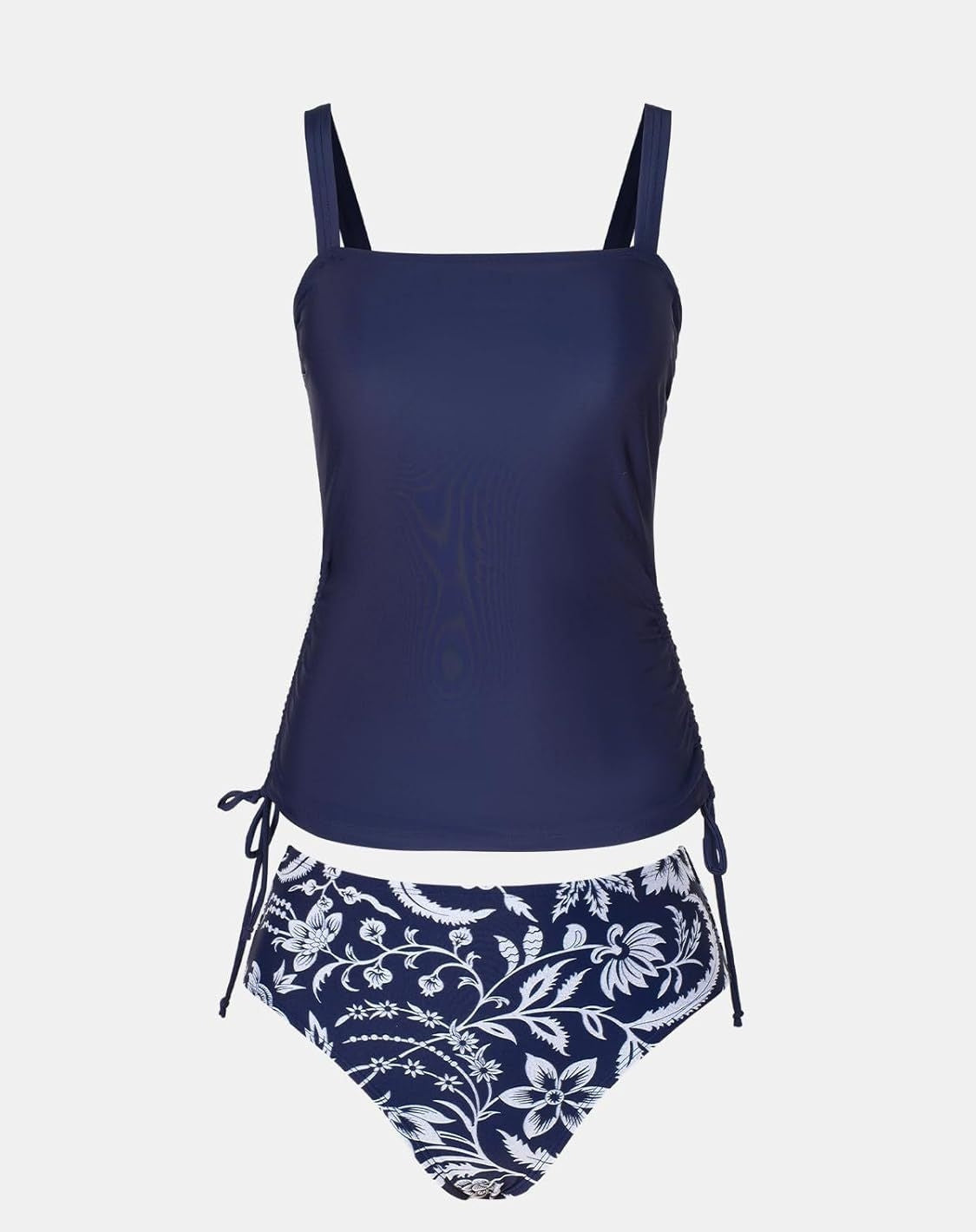 Casual Printed Strappy Two-Piece Cinched Waist Bikini Set