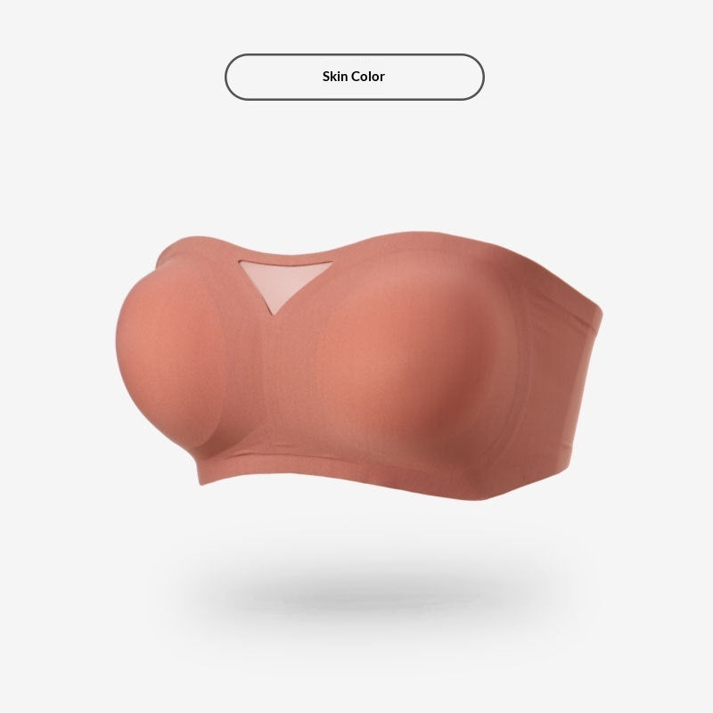 Seamless Wireless Strapless Push-up Bra For A Comfortable Invisible Look