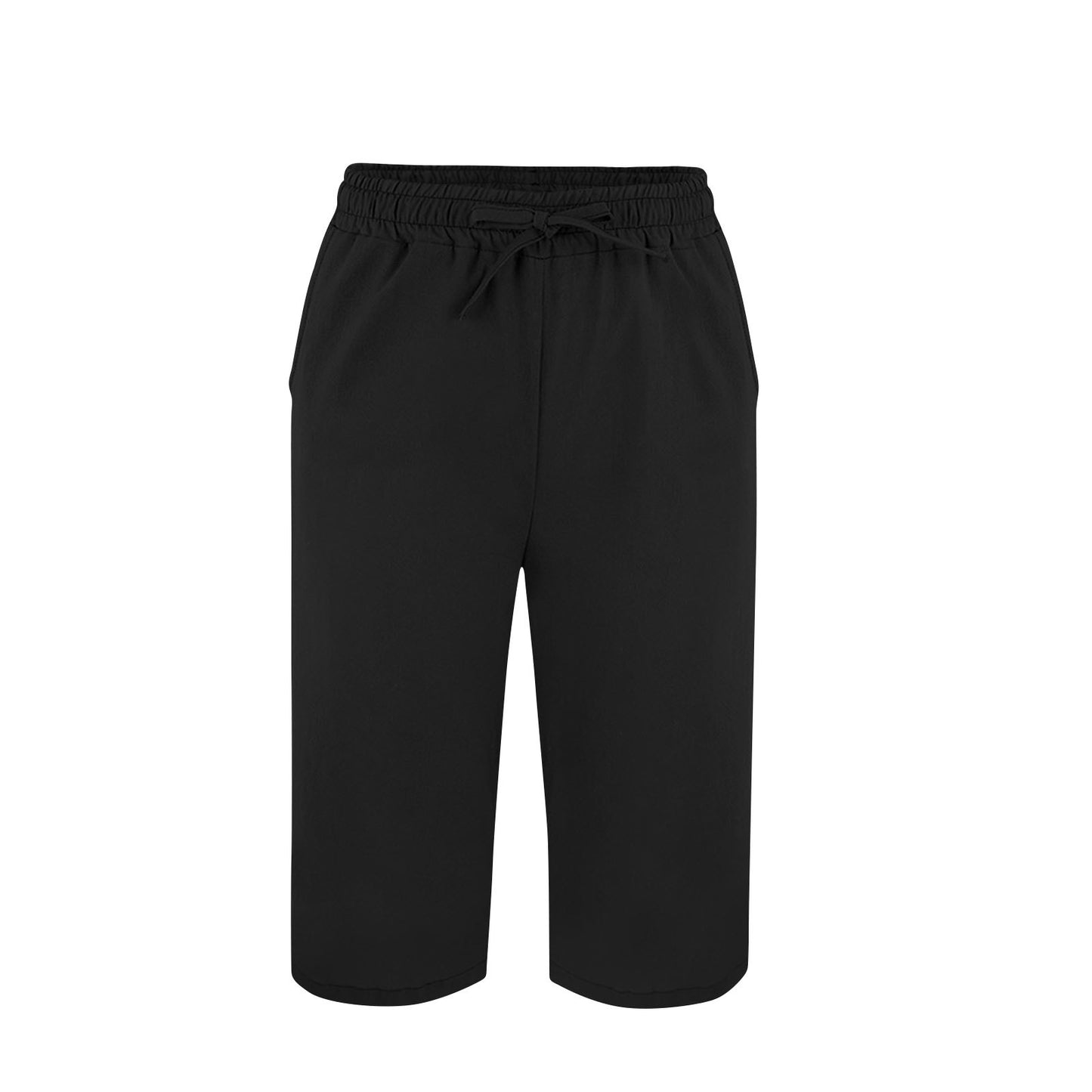 Split Mid-length Pants Casual Elastic Waist
