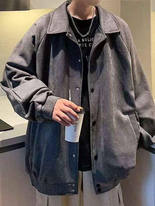 Loose-Fit Embroidered Jacket Coat