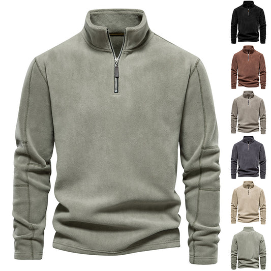 Zippered Sweatshirt With Fleece