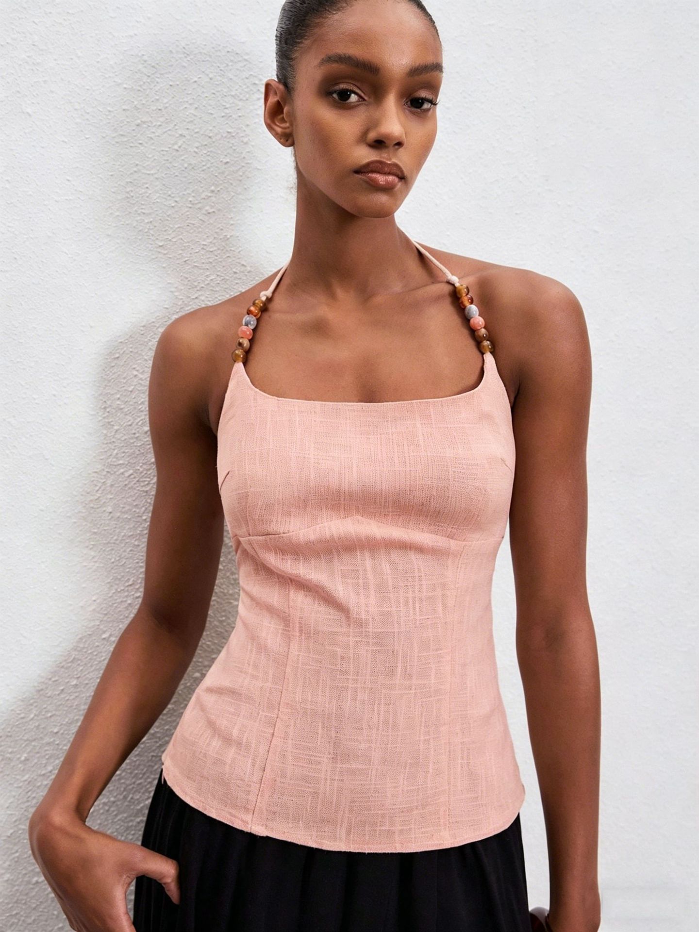 Slim-fit Square-neck Slip Top