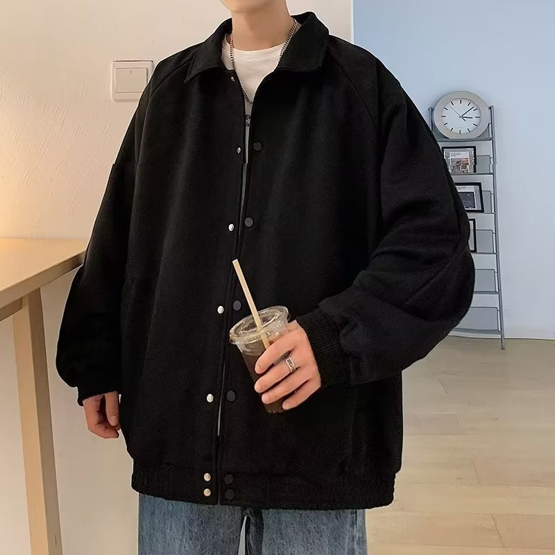 Loose-Fit Embroidered Jacket Coat