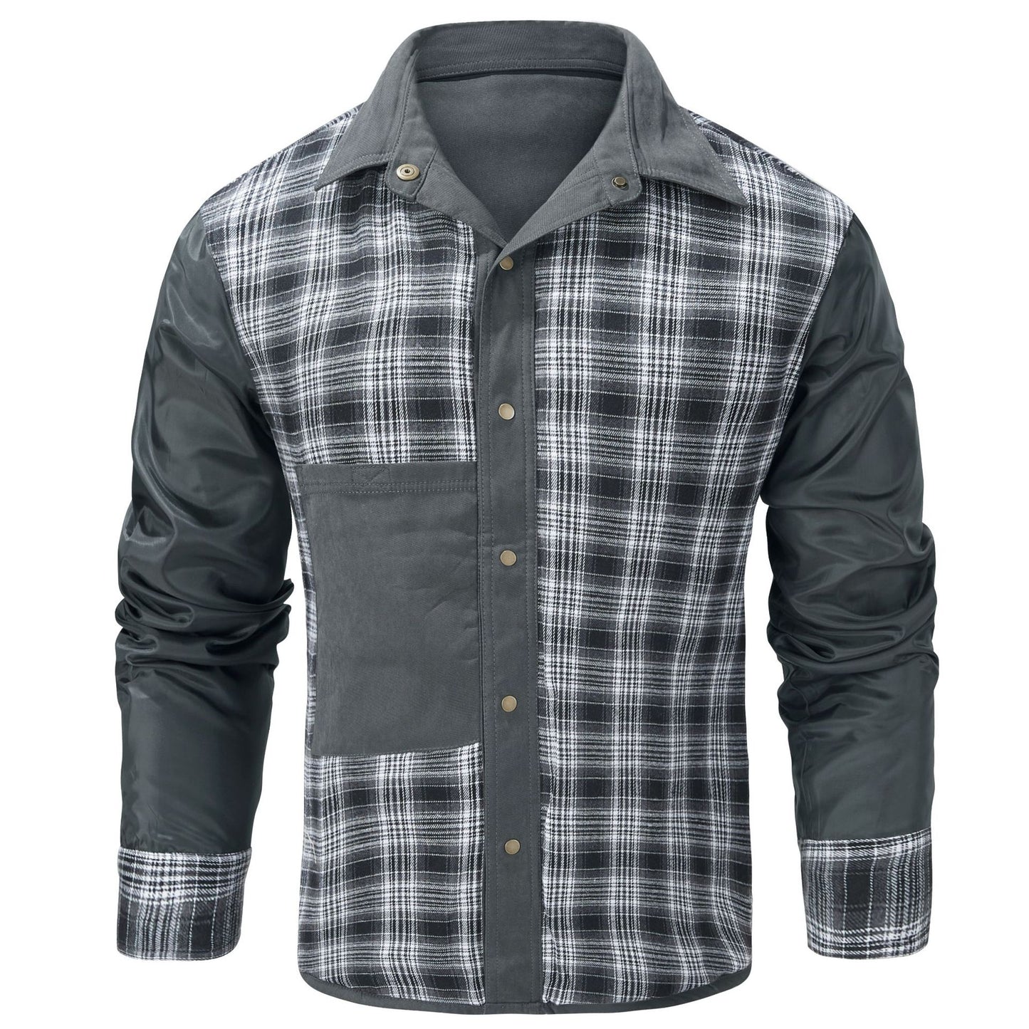 Plaid Flannel Casual Western Style Jacket