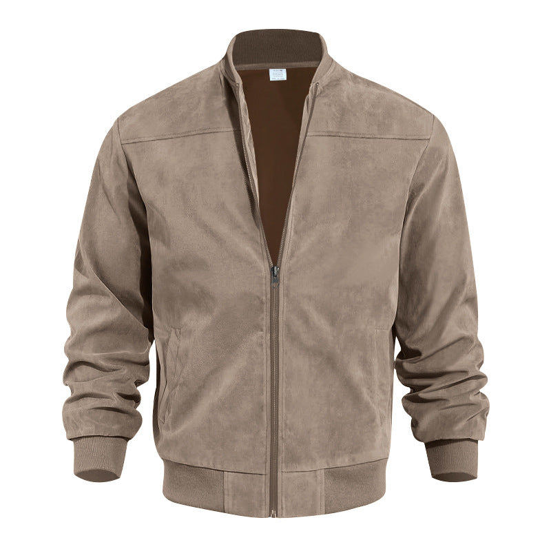 Suede Solid Color Jacket