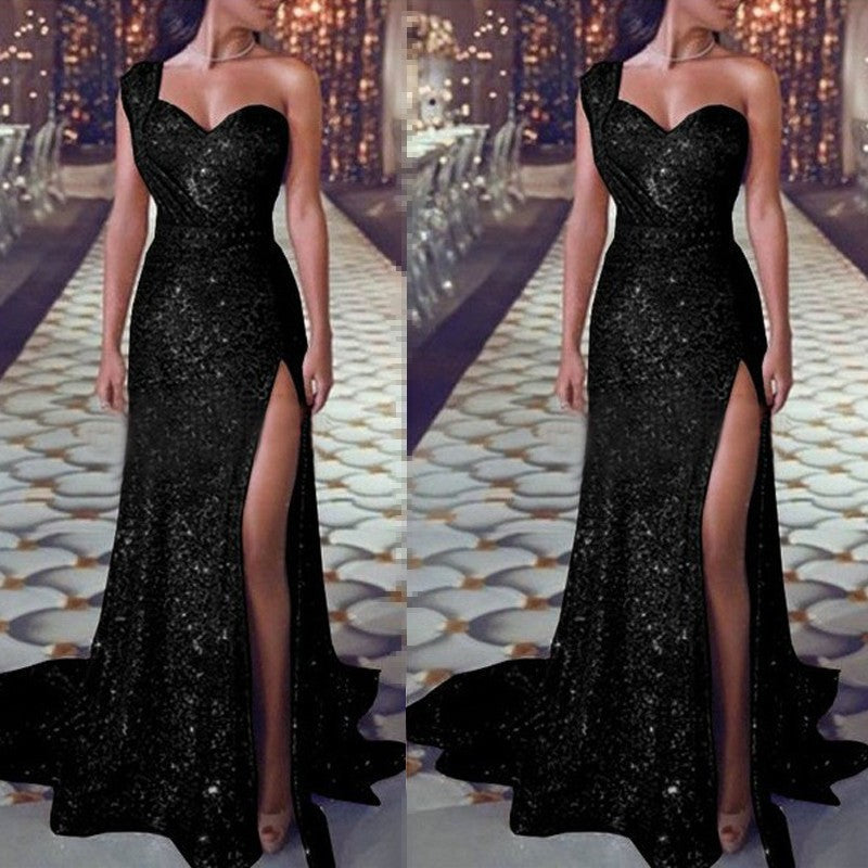 Solid-Color Casual All-Match Halter Dress