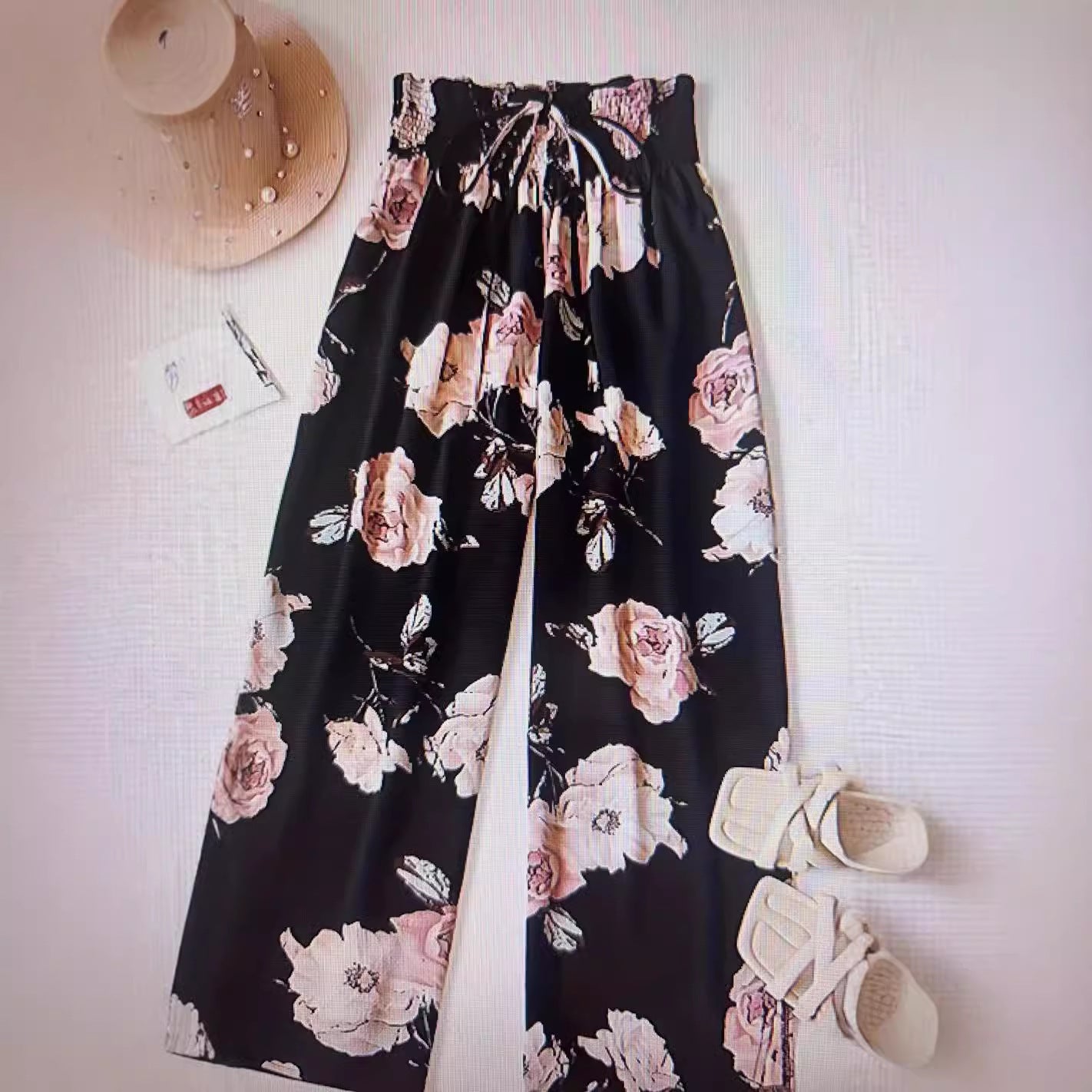 Wide-Leg Pants High-Waisted, Relaxed Fit