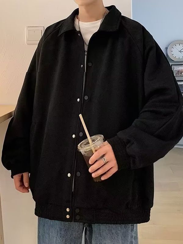 Loose-Fit Embroidered Jacket Coat