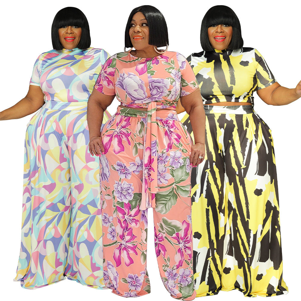 Plus-size Two-piece Set