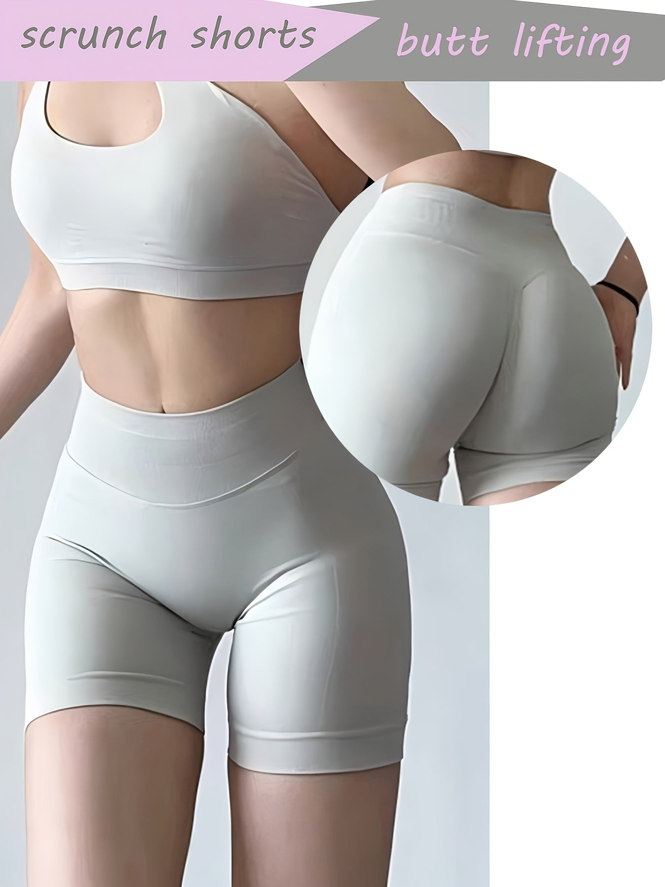 High-Waisted Yoga Shorts - Quick-Dry & Squat-Proof