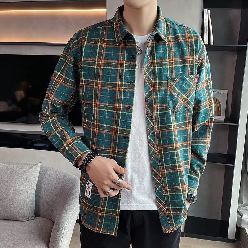 Loose Plaid Shirt