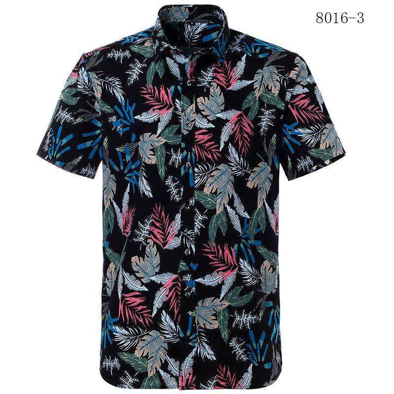 Printed short-sleeved shirt
