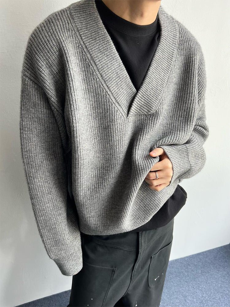 Mens Relaxed Knit Cardigan