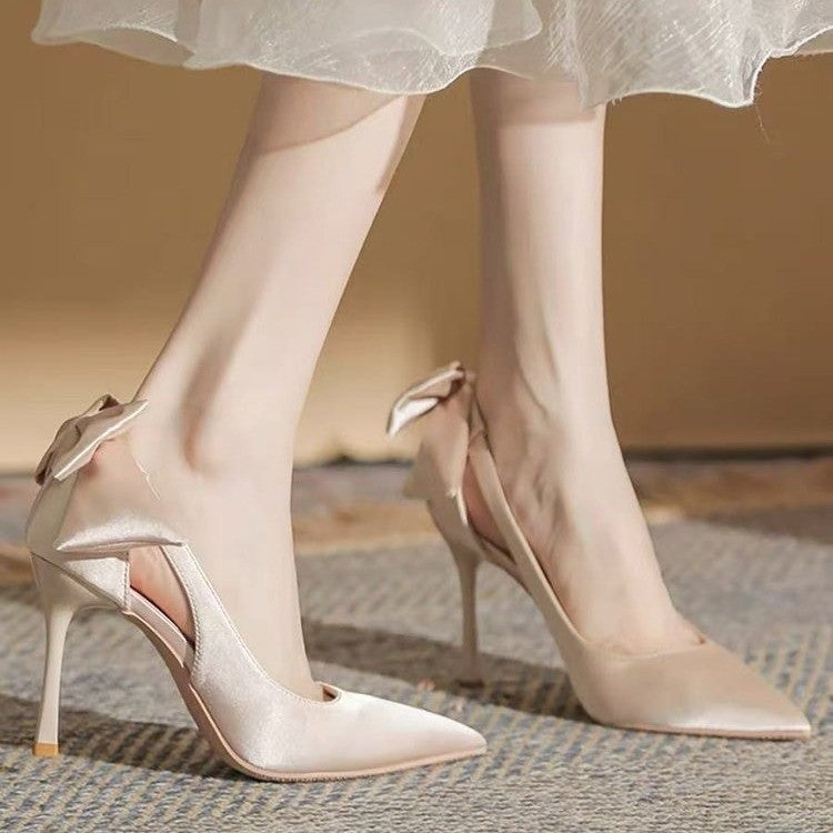 Bow Satin Shoes