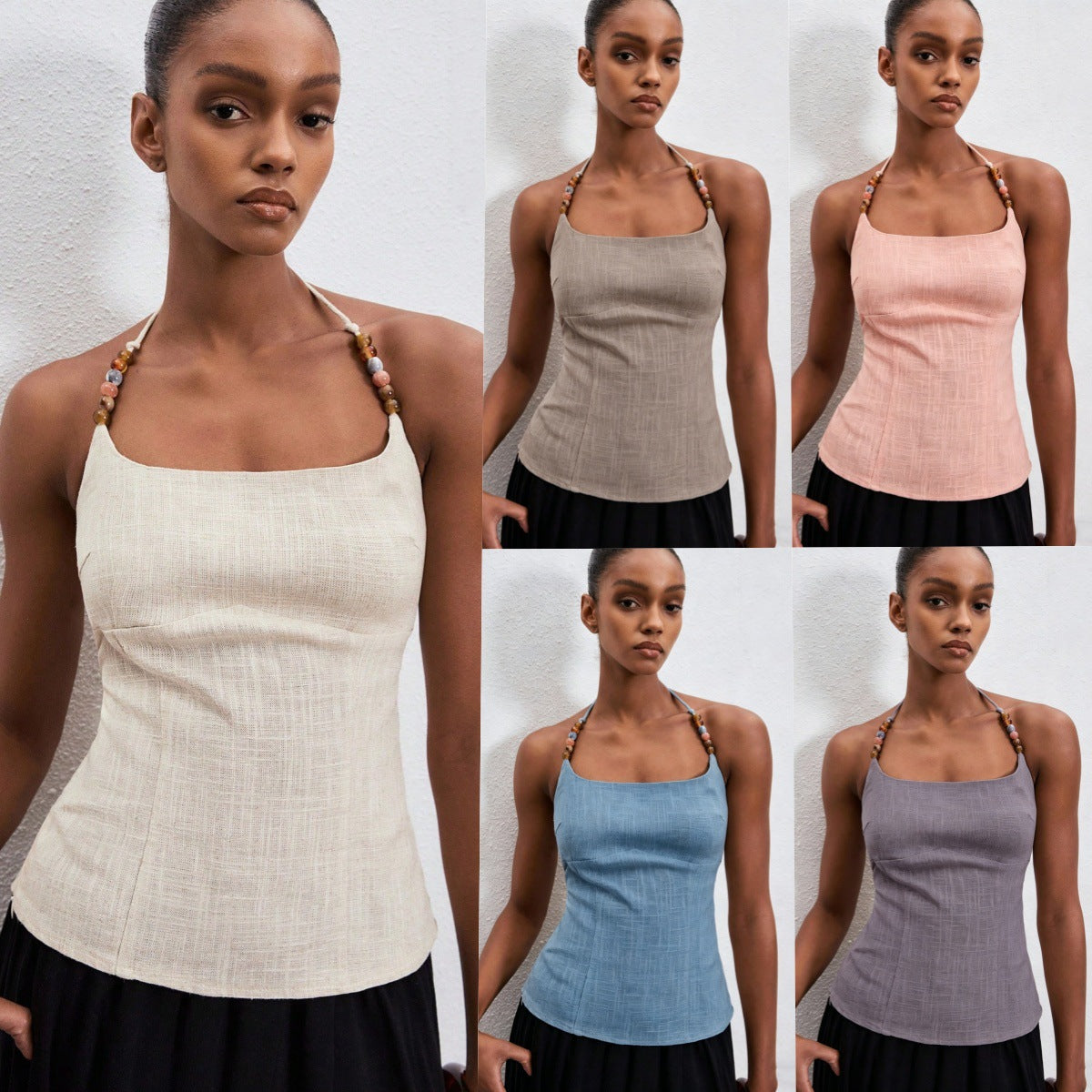 Slim-fit Square-neck Slip Top