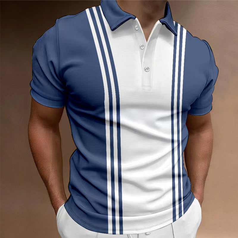 Casual 3 Button Men's T-shirt