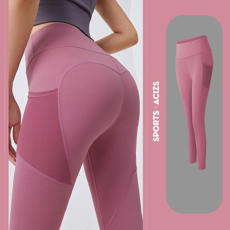 Yoga Pants With Pocket Tummy Control