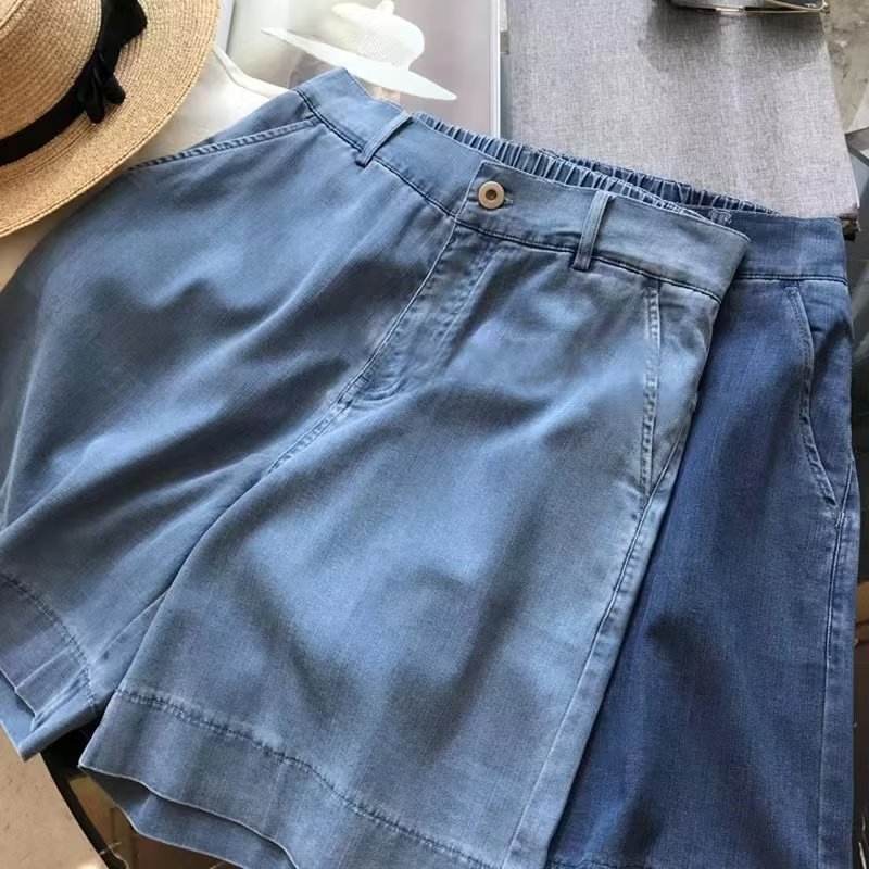 High-waisted Plus-size Versatile Loose-fit