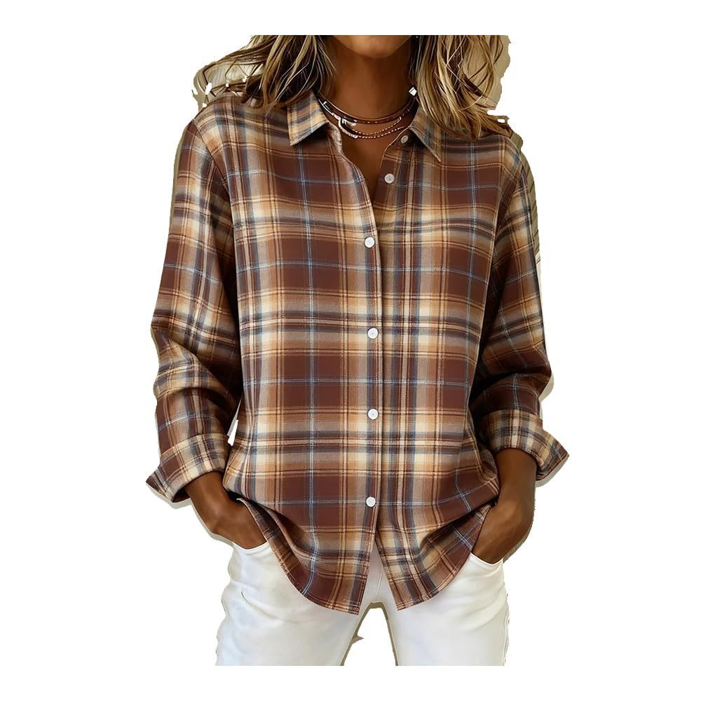 Contrast Plaid Sweater