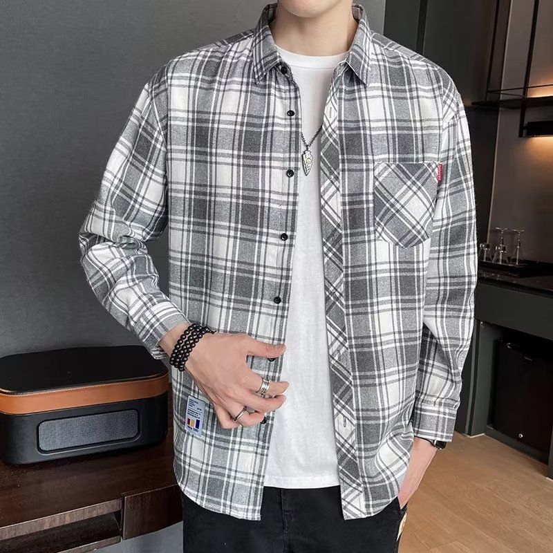 Loose Plaid Shirt