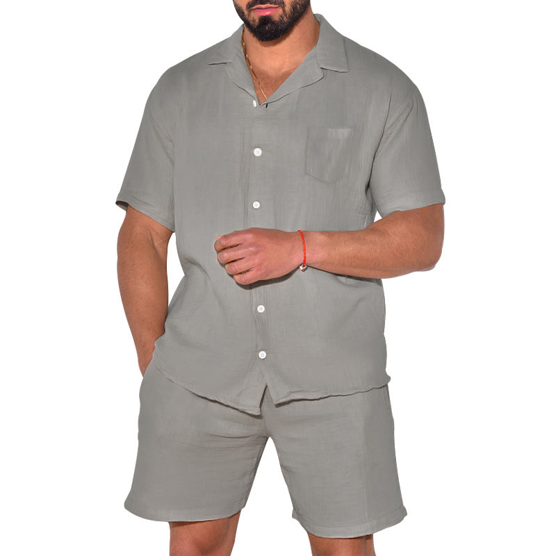 Short Sleeve Suit Loose