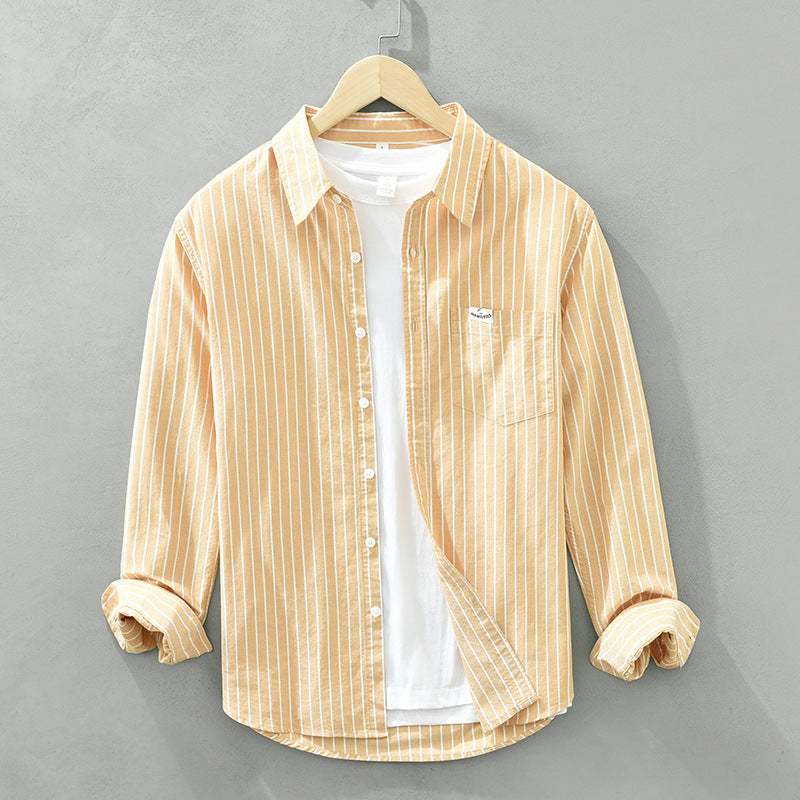 Casual Striped Long-sleeved Shirt
