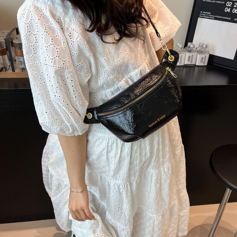 Shoulder Bag With A Wide Strap For Crossbody Wear