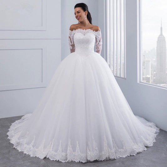 Wedding Bridal  Lace Large Tail