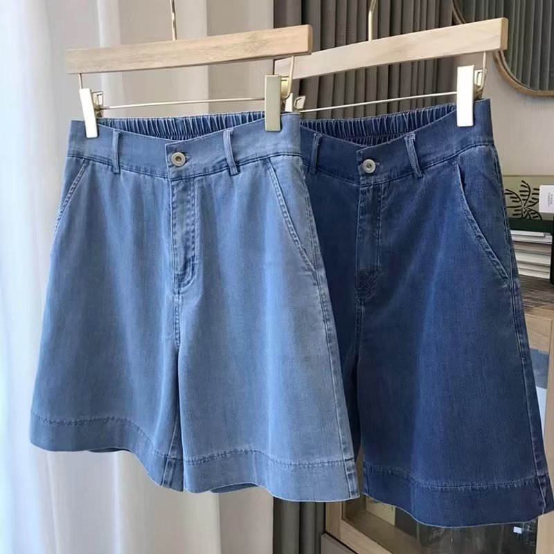 High-waisted Plus-size Versatile Loose-fit