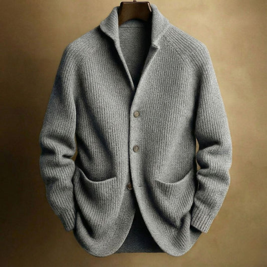Knitted Cardigan Fashion Pocket Button Jacket