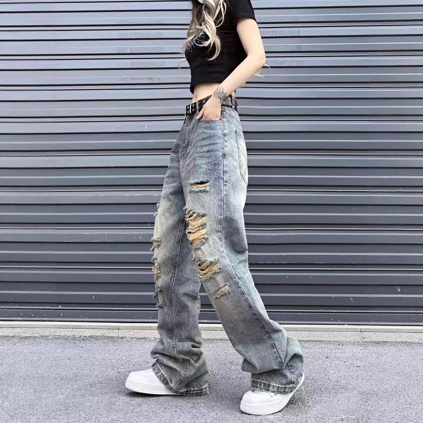 Straight-leg Loose-fit Long Pants