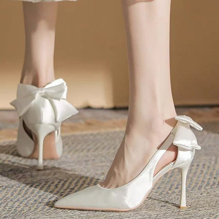 Bow Satin Shoes
