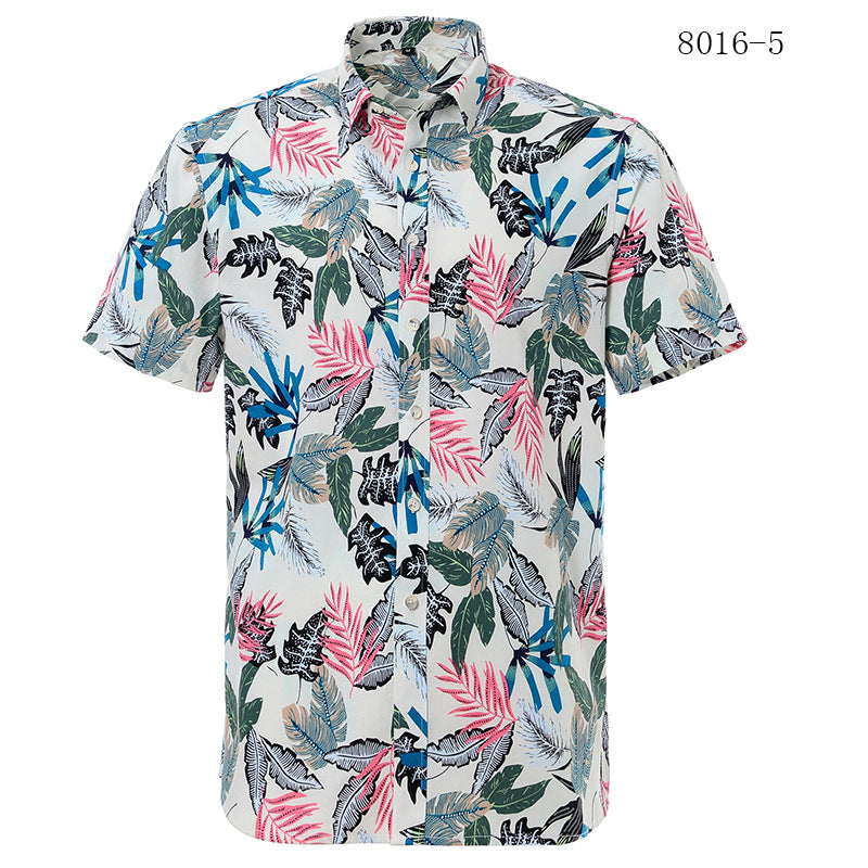 Printed short-sleeved shirt