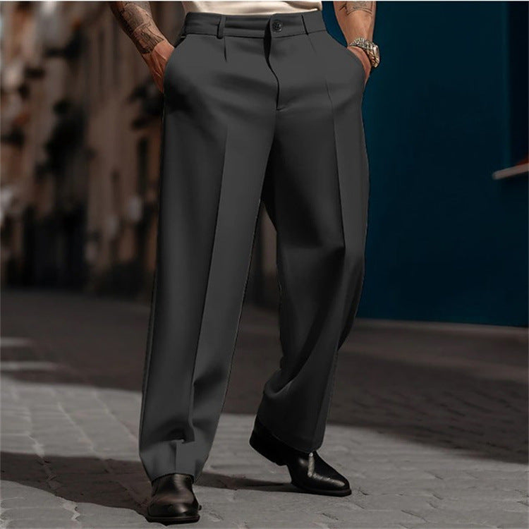 Men's  Diagonal Pocket  Suit Pants