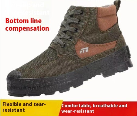 Men's Breathable  Non-slip Canvas Shoes