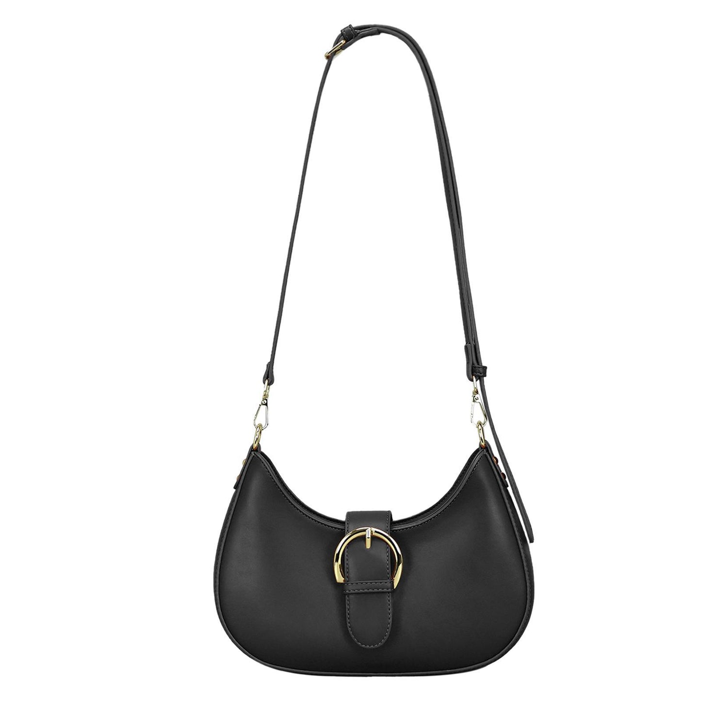 0386 Series Women's Shoulder Bag Black Brown
