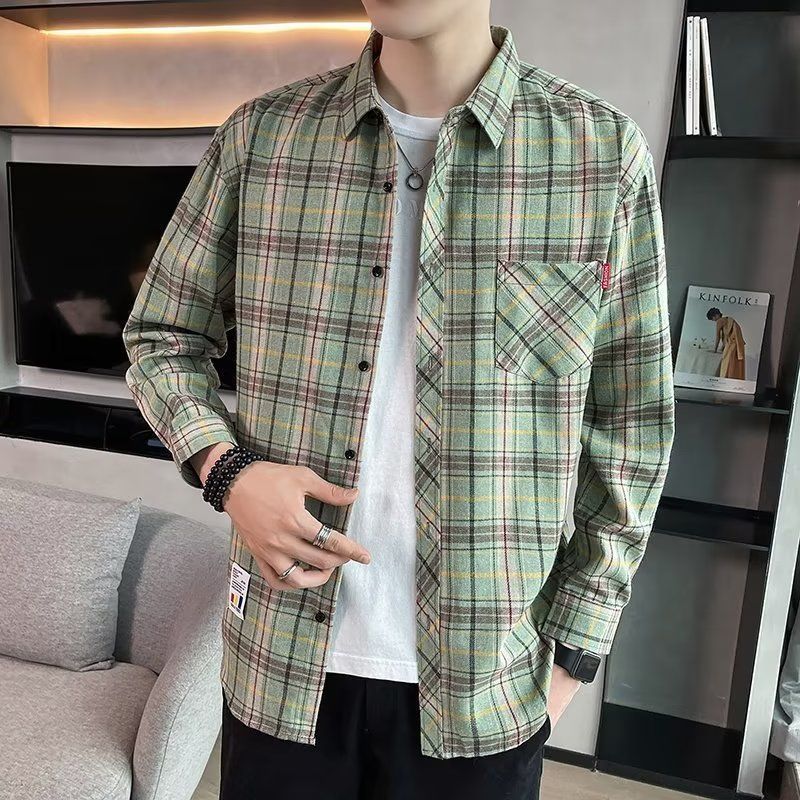 Loose Plaid Shirt