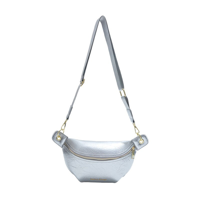 Shoulder Bag With A Wide Strap For Crossbody Wear