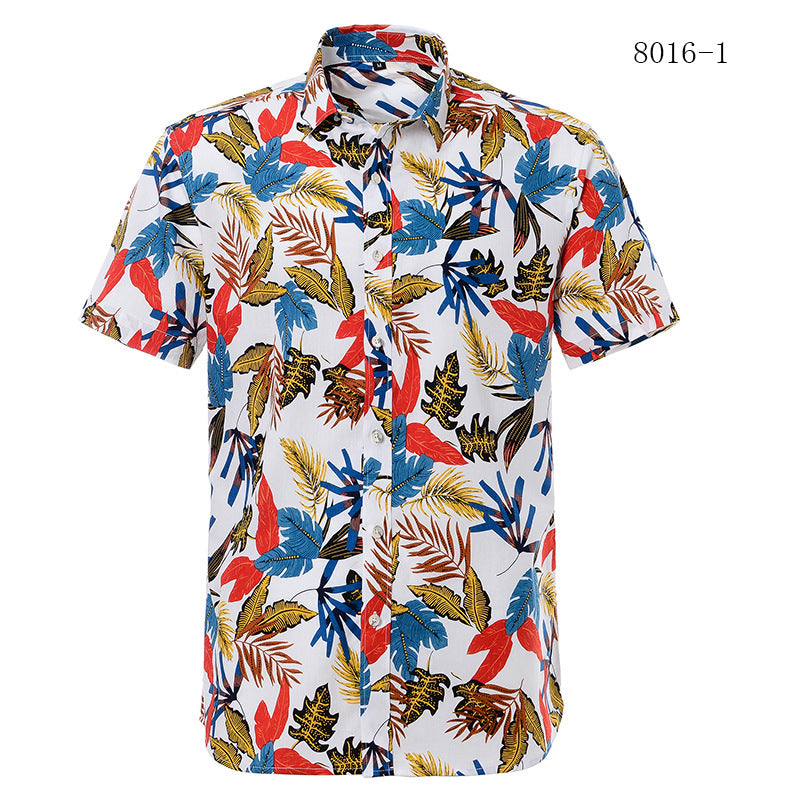 Printed short-sleeved shirt